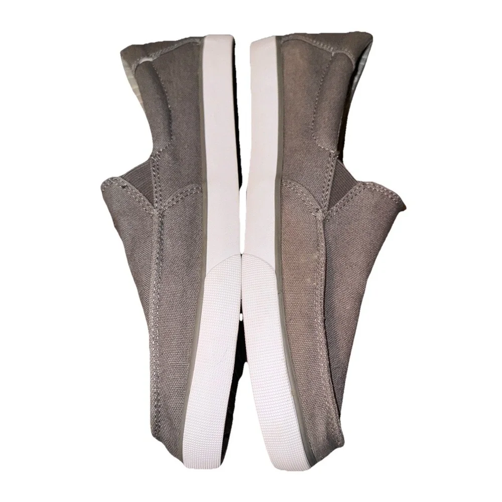 Sanuk Sideline Slip On Comfort Shoes Beachy Surfer Gray Men's 9 EU 42